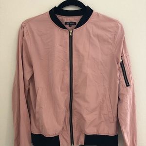 Pink bomber jacket